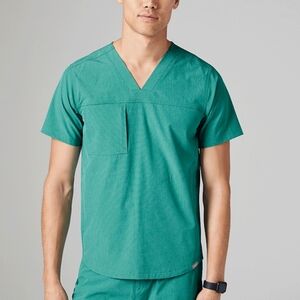 New Figs Limited Edition EAC Marine Fion Scrub Top 4 Pocket Rare